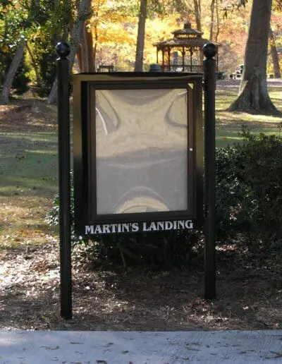 Homeowner Association Message board with bottom panel