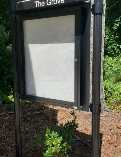 Community Bulletin board, top panel with border