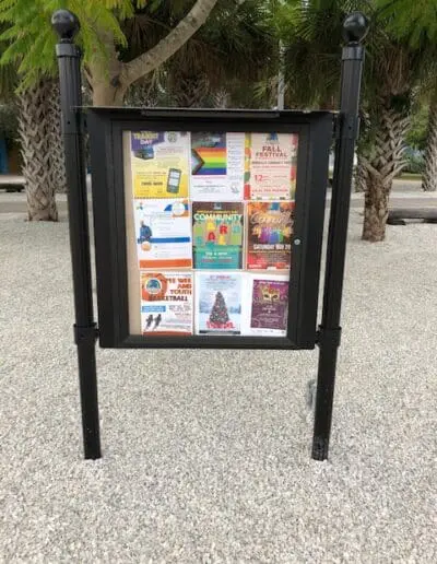 Outdoor Kiosk for information flyers
