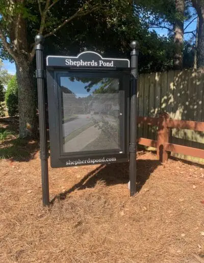 Outdoor Message Center with Top Panel