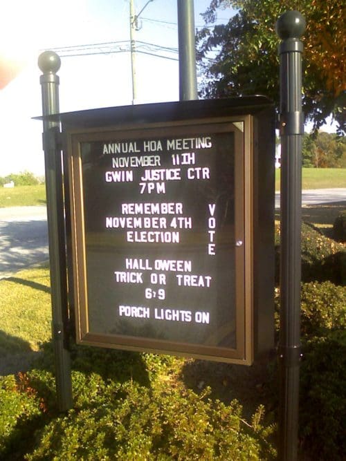 Photo Gallery of Outdoor Bulletin Boards Message Boards